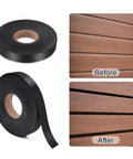 Black Slatwall Inserts Dope Wall Plate Gap Filler For Modern Room Makeover Embedded Vinyl Panels Before and After