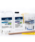 5 To 1 Marine Epoxy Resin Kit For Bonding, Coating, Filleting, And Laminating For Fiberglass, Wood, And Carbon Fiber Projects