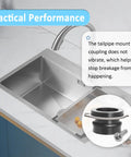 Flexible Anti Vibration Tailpipe Mount Coupling 75499 Replacement Part For Garbage Disposals, Easy Install No Fuss, Durable Flexible Discharge Adapter Replaces 74085, DIY Friendly, High Quality on stainless sink