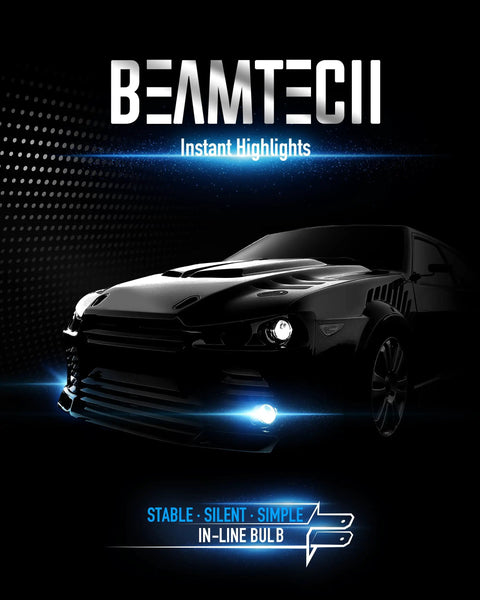Straight Shot Plug And Play H4 9003 Fog Light Bulbs Delivering A Crisp 6500K Xenon White Beam Zero Noise Fanless Setup And Direct Bolt Up Fit For Sharp Night Drives Pack Of Two on a vehicle front.