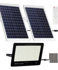 Ultra Bright 400W Solar Security Flood Lights With Remote Control 40000 Lumens IP66 Weatherproof Outdoor LED Street Light