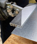 Sheet Metal Hand Seamer With 1/4 Inch Increment Marks, Heavy-Duty Steel Build, Comfortable Grip, Seaming Metal Sheet