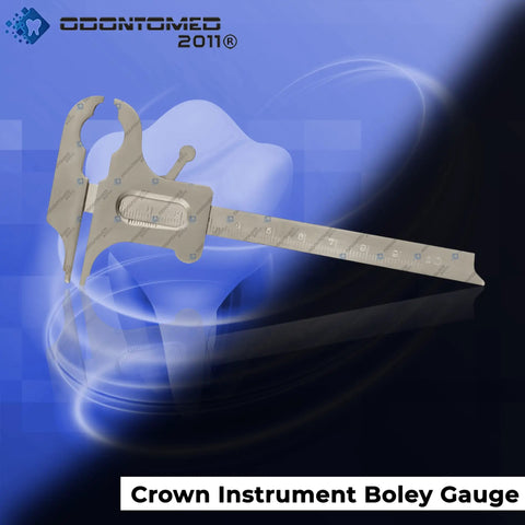 Pro Grade Boley Gauge Dental Lab Measuring Gauge 130mm Stainless Steel Crown Instrument With 30mm Scale, Handcrafted Dental Tool For Precise Crown Measurements And Lab Gauges, stainless steel, 130mm