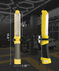 Handheld Corded Work Light With Magnetic Base And Dual 360 Degree Hooks, ETL Listed 16 AWG Drop Light in a garage setting