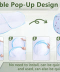 Extra Large Bed Tent With Built In Mesh Net Bottom 78 By 32 By 22 Inch Portable Foldable Camping Net easy setup illustration