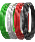 TopShelf Six AWG THHN Stranded Copper Wire Bundle With Black Red White Conductors And Eight AWG Green Ground Cable Rated Up To Six Hundred Volts.