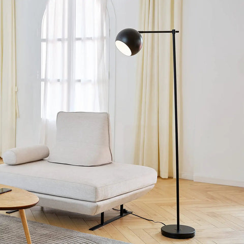 Molly Floor Lamp In Matte Black With Dope Modern Transitional Design Sleek Ambient Lighting Statement Piece For Living Rooms