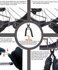 Heavy Duty E Bike Chain Kit For 6 7 8 Speed With 136 Links Built Tough High Tensile Strength Anti Break Anti Corrosion And Anti Rust Drive Chain Includes Chain Pliers With Hooks Chain Remover And Two Pairs Quick Release Buckles, chain installation steps