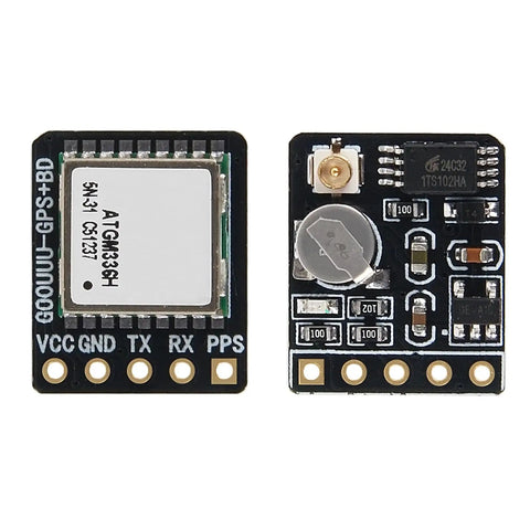 Dual module image from Plug And Play Dual Mode GNSS GPS BDS Module For Flight Control And Arduino Projects, front and back view.