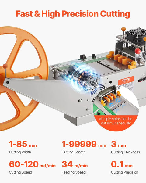 Pro Grade Automatic Webbing Cutting Machine With Adjustable Temperature And LCD Display showcasing precise cutting features