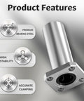 Two Pack LMK10LUU Square Flange Linear Ball Bearing 10x19x55mm With 30mm Flange Edge 6mm Thick Mount Holes 4.5mm Ideal For CNC Machines DIY Projects And Robotic Builds, bearing steel
