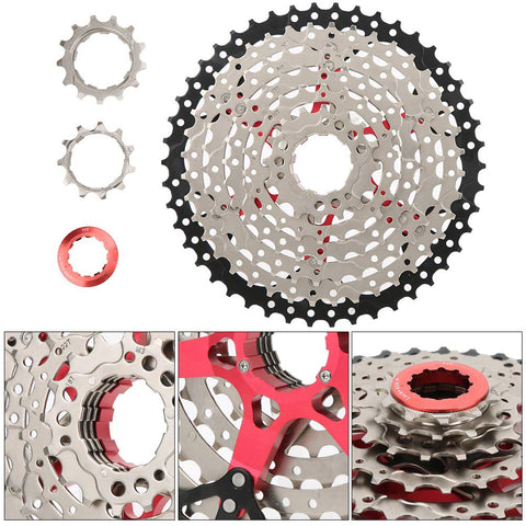 8 Speed 46T Hollow Mountain Bike Cassette Freewheel Kickass Upgrade for Smooth Shifting and Lighter Ride, parts close-up