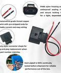 Beefed Up Premium Coolant Level Sensor Connector Pigtail For VW And Audi Vehicles Fits Jetta Golf GTI Passat Tiguan Beetle EOS Atlas Arteon Taos Touareg CC Rabbit A3 A4 A5 A6 A7 A8 Q5 S4 S5 S6 TT Replacement 1K0973202A, 2-pin pigtail with 16 cm red and black wires