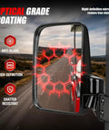 Universal Golf Cart Mirrors Offering HD Wide Angle Shatterproof Glass And Totally Legit No Drill Mount For Ezgo Yamaha Club Car rear view mirror with anti-glare coating.