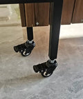 Heavy Duty Swivel Casters With Locking Brakes Roll Like Butter For Shopping Carts And Workbenches Includes Four All Steel Stem Wheels Built To Take Heavy Abuse on workbench legs