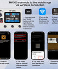 MK-300 Guitar And Bass Amp Modeler With 320 Plus Effects 160 Presets Looper Drum Machine USB And Bluetooth wireless app connection instructions