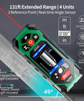 10 In 1 Stud Finder And Wall Scanner With Laser Tape Measure And Digital Level For DIY Renovations, Heavy Duty Wall Scanning, Precise Stud Detection, 131ft Laser Range, And Quick Leveling All In One Handy Tool, angled view