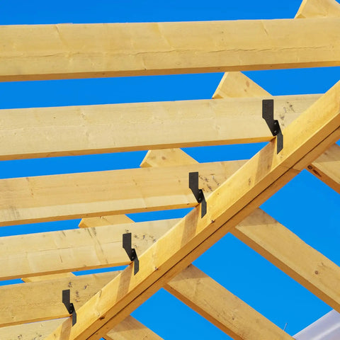 Tough As Nails Heavy Duty Hurricane Straps And Roof Ties 80 Piece Galvanized Steel Brackets With Black Powder Coating For Rock Solid And Rust Proof Framing Projects