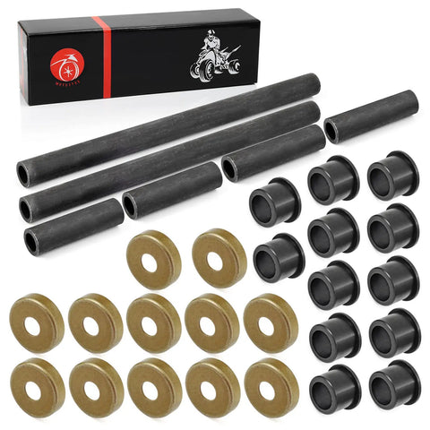 Front Arm Bushing And Dust Cover Seal Caps And Shaft Collars Upper Lower Rebuild Kit For Banshee 350 YFZ 350 And Raptor YFM