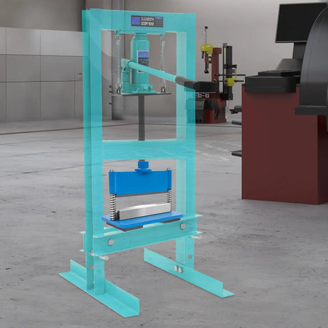 Heavy Duty 12 Inch Press Brake Attachment With 45 Steel Die for precise 90 degree metal bending shown in workshop setup