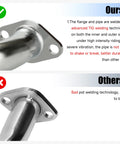 Comparison of advanced TIG welding vs. poor pot welding on Exhaust Header Pipe Replacement For Predator 420 301cc 8hp GX240 270 390.