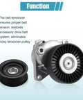 Mercedes-Benz Serpentine Drive Belt Tensioner Pulley And Idler Pulley Belt Assembly for C240 C320 shown with product details