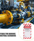 Heavy Duty Lockout Tags Hanging Labels Do Not Operate Safety Signs For Equipment Repair High Visibility PVC Tags For Industrial Use