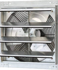 16 Inch Wall Mounted Exhaust Fan With Automatic Shutter And Variable Speed for home attic shed or garage ventilation, metal frame