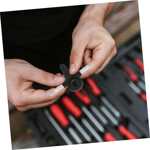 Person holding component from Beefed Up Roller Skate Base Plate Assembly Kit With Shock Absorbing Hardware For Four Wheel Inline Skating Sturdy Steel Bracket For Smooth Drifting And Reliable Replacement Accessories.