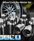 Thinkpro Wheel Lock Removal Kit For BMW Masters Key Solution To Pull Off Locked Wheels On 1 Series 3 Series 5 Series 7 Series X1 X5 M Models, CR-MO steel wheel lock sockets
