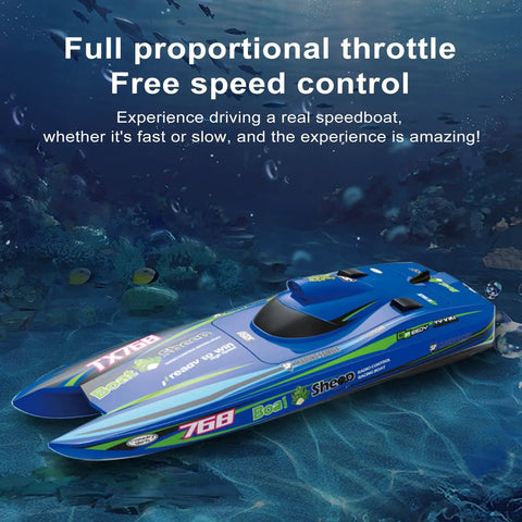 Beast Speed 30kmh Brushless Turbojet Remote Control Boat With 2 4GHz Radio Waterproof Hull Efficient Cooling Low Battery Alarm