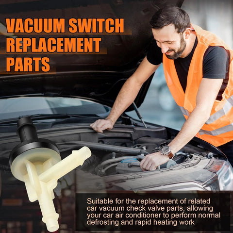 Threlaco four-pack vacuum check valve for YG193 automotive vacuum lines; beige plastic replacement parts.