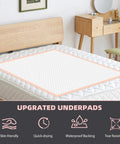 Top Shelf Heavy Duty Disposable Underpads For Adults And Pets, Super Absorbent Bed Pads 40 X 60 Inches on mattress.