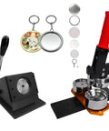 Rad 2 28 Inch Round Button Maker Kit Press Paper Cutter 100 Materials DIY Fridge Magnets Pins Keychains Metal Badge Maker Set Custom Designs Great For Parties Crafting Projects Or Just Having Fun Making Awesome Stuff To Wear Or Stick On Wall Cool with keychains and badge parts