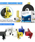 Straight Fire Vinyl Record Washer And Ultrasonic Cleaner With Six Liter Heated Tank Digital Timer and Rotation Bracket for deep wax cleaning setup.