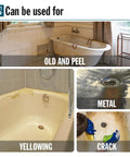 Image showing surfaces for restoration using 2K Epoxy Bath Tub Paint And Sink Refinishing Kit with Twenty Times Thicker Formula