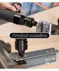 Close-up of Powerful Pneumatic Air Rivet Gun For Blind Riveting And Rivnut Pull Nuts Lightweight Riveter Kit in action