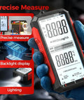 True RMS Digital Multimeter With 6000 Counts Color Screen Auto Display Rechargeable Battery All In One Tester showcasing features