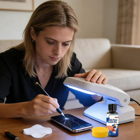 Phone Screen Scratch Remover Kit 40ml 100ml With Sponge Quick Fix Gentle Polish For Glasses Mirrors Watches Laptops And More Electronics To Restore Clarity And Smooth Out Surface Scratches