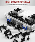 Six In One Wrangler Fender Flare Clips And Fastener Retainer Set For Jeep Wrangler JK JL 2007 To 2024 And Grand Cherokee Liberty 2005 To 2010 Plastic Bumper Rivets Push Type Easy Install DIY Friendly in container