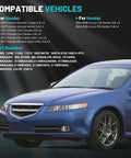 13980 Direct-Fit Car Alternator Replacement For Honda Accord 03-07, CR-V 07-11 displayed on vehicle compatibility chart.