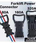 Premium Grade Heavy Duty Forklift Power Connector 80 To 320 Amps 150V Male Female Plug with crimp terminals.
