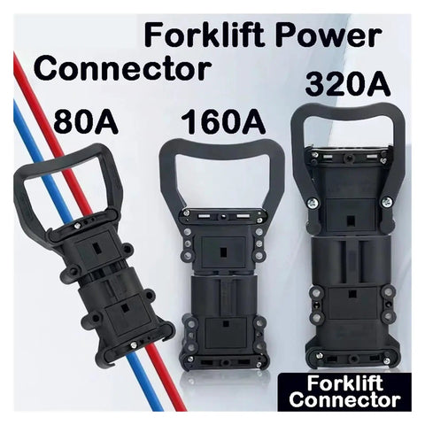 Premium Grade Heavy Duty Forklift Power Connector 80 To 320 Amps 150V Male Female Plug with crimp terminals.