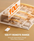 Remote Control Light Socket With Wireless Wall Switch For E26 E27 Bulbs showing 100 ft signal range model diagram