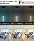 Modern Brushed Nickel Crystal Pendant Lights For Kitchen Island With Dimmable 3000K 4000K 6000K Switch 40W 3400 Lumens No Extra Bulbs Needed Adjustable Height From 10 To 57 Inches Ideal Dining Room Bar Counter