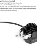 Beefy Yellow 3 Inch 40W LED Pods Lights For Off Road Driving 12V 24V showing diecast aluminum housing and wiring detail