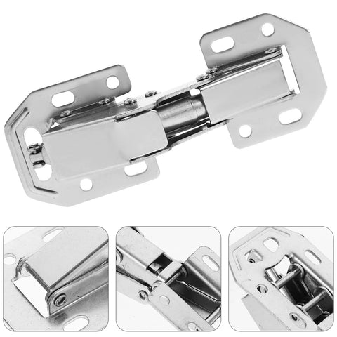 Hydraulic soft-close cabinet hinges with thickened base for heavy-duty load bearing, ideal for kitchen cabinets and wardrobes.