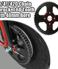 60 Tooth Sprocket for 420 Chain Mini Bike Rear Sprocket 40mm Bore Replacement Fits Coleman CT200U EX BT200X CT200U EXR