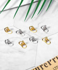 8 Pack Earring Lifters Backings For Droopy Ears Large Stud Back Replacements Tight Locking Earring Findings in Silver and Gold