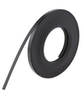 Solid Grip 6Mm GT2 Timing Belt For 3D Printers Steel Reinforced Polyurethane Coating Black, showing flexible circular drive belt.